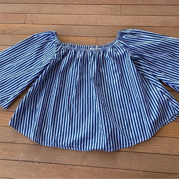 Forever 21 striped off the shoulder top - Picture 7 of 15
